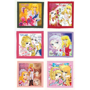 Lady Oscar ( The Rose of Versailles ) ベルサイユのばら anime Cloth Patch or Magnet Set 